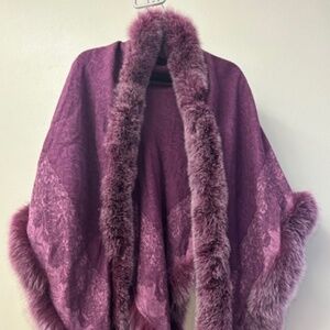 Brilliant Purple Rosafox Cloak/Throw